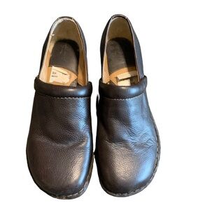 BROWNS Landing Patsy Womens Size 11 Brown Leather Slip On Mules Clogs Shoes